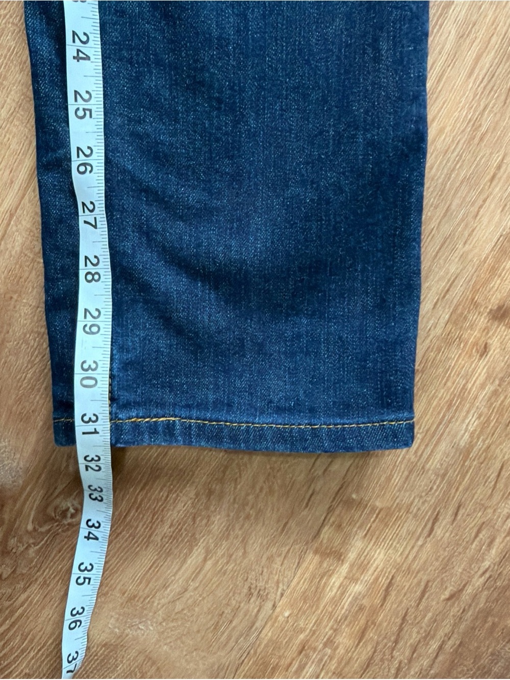 Levi's 513 Jeans Mens 32x32 Blue Straight Dark Was Denim Stretch Pants Casual - Picture 4 of 12